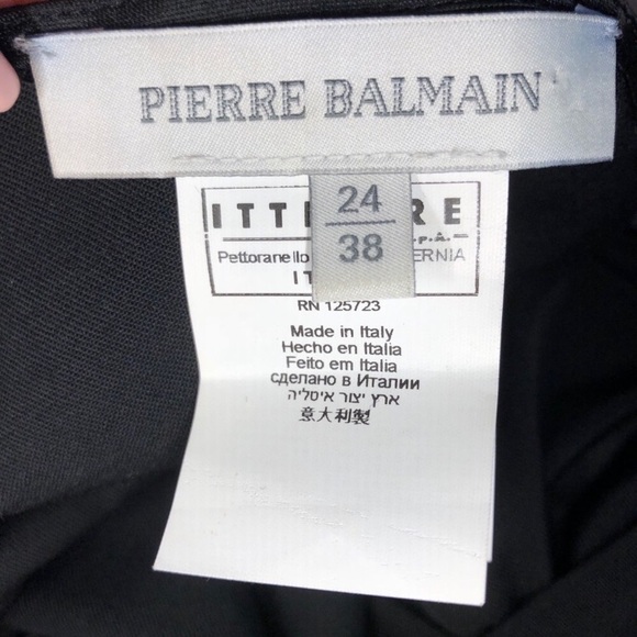 Balmain asymmetrical black dress - Picture 3 of 6